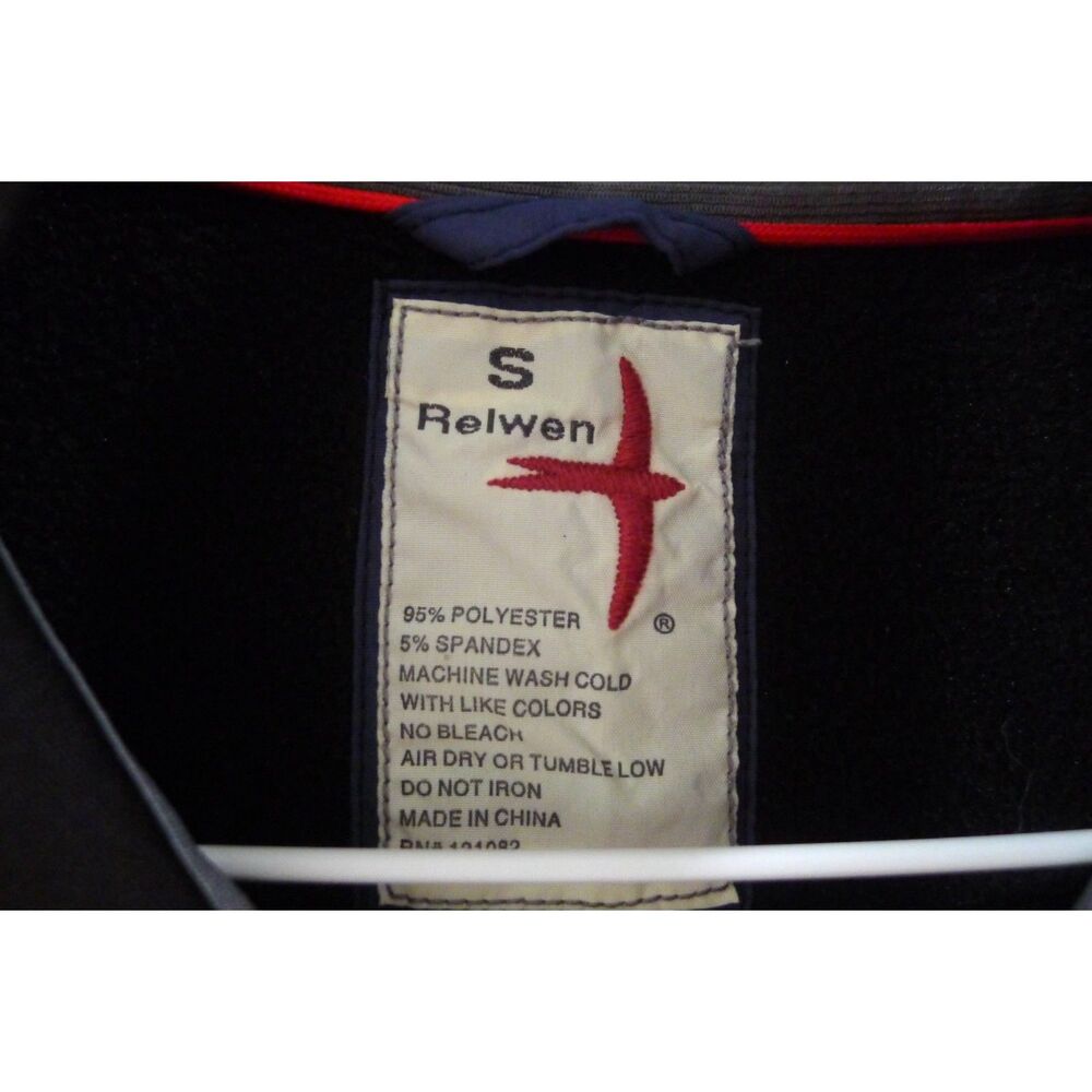 Huckberry Relwen Pop Zip Quarter Zip Pullover Fleece - Black S - Picture 6 of 6